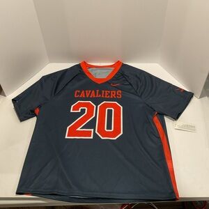 Nike Team Virginia Cavaliers #20 Jersey Navy Orange Mens Large UVA Football Game